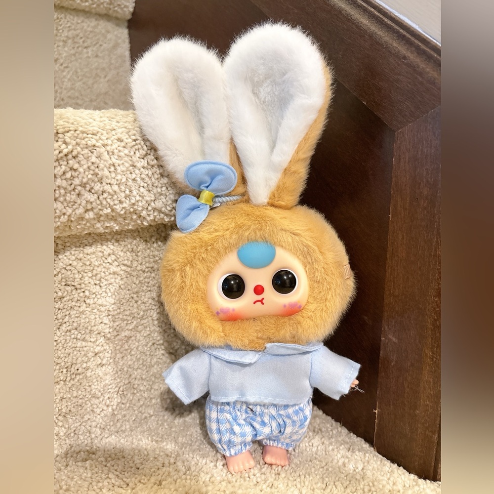 【Authentic】Baby Three Rabbit Macaron Plush Blind Box | Kawaii Brown Bunny | NWT